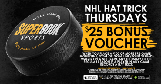 Superbook NHL Bonus Voucher 25 USD